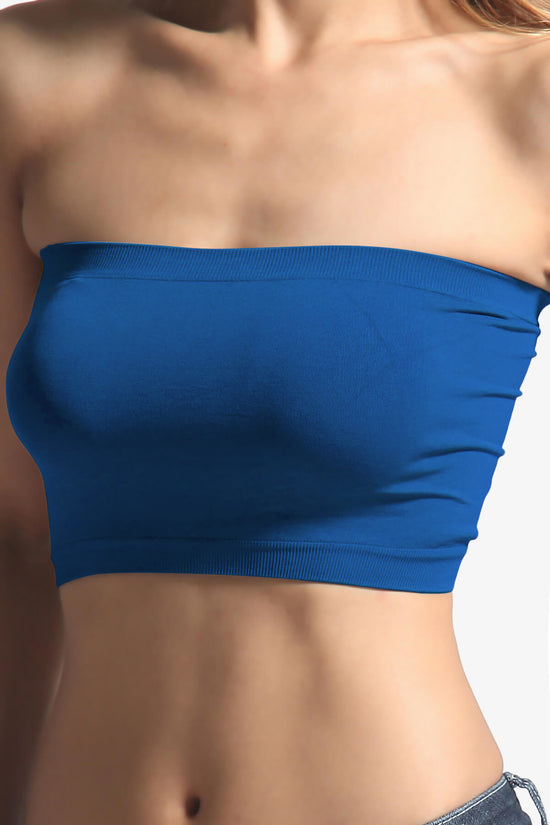 Load image into Gallery viewer, Wendi Seamless Crop Bandeau SAPPHIRE_2
