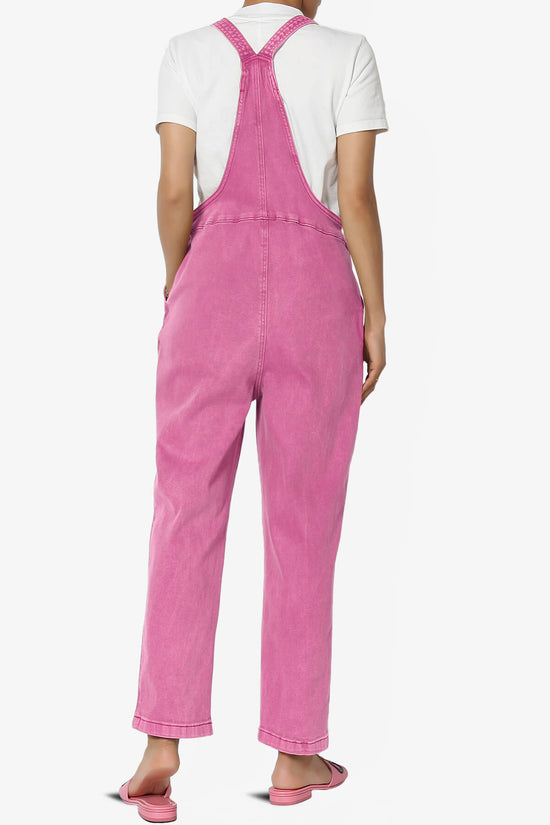 Ziggy Washed Denim Overall HOT PINK_2