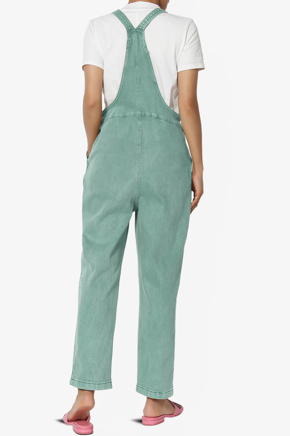 Ziggy Washed Denim Overall TEAL_2
