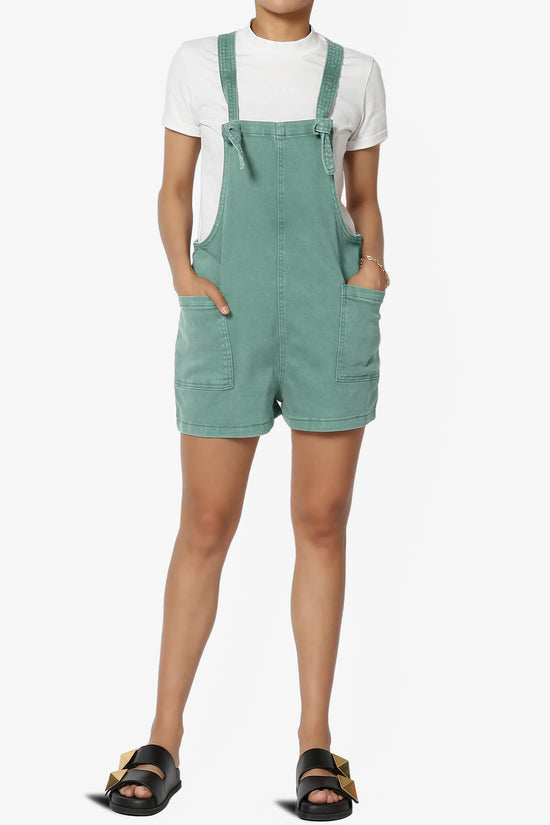 Ziggy Washed Denim Short Overall TEAL_6