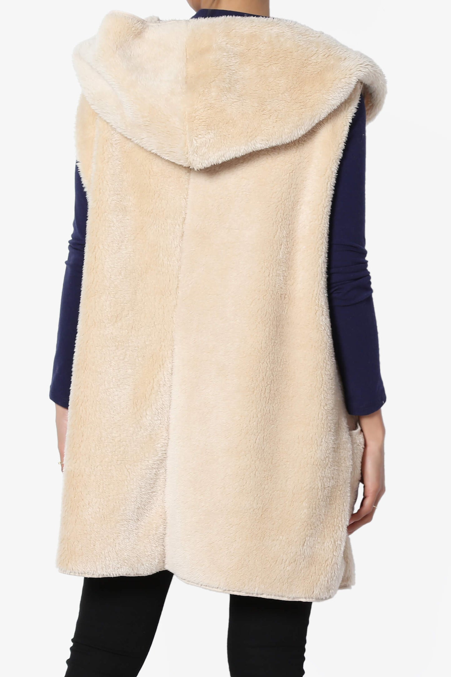 Kora Sleeveless Coziest Pocket Hooded Cardigan