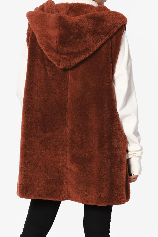 Kora Sleeveless Coziest Pocket Hooded Cardigan