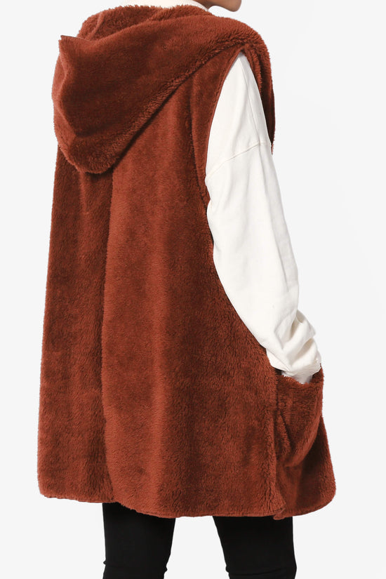 Kora Sleeveless Coziest Pocket Hooded Cardigan