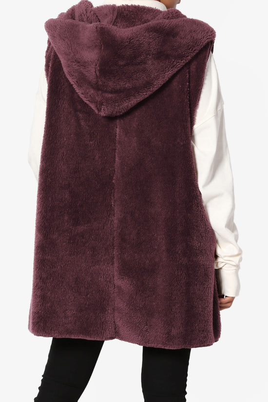 Kora Sleeveless Coziest Pocket Hooded Cardigan PLUS