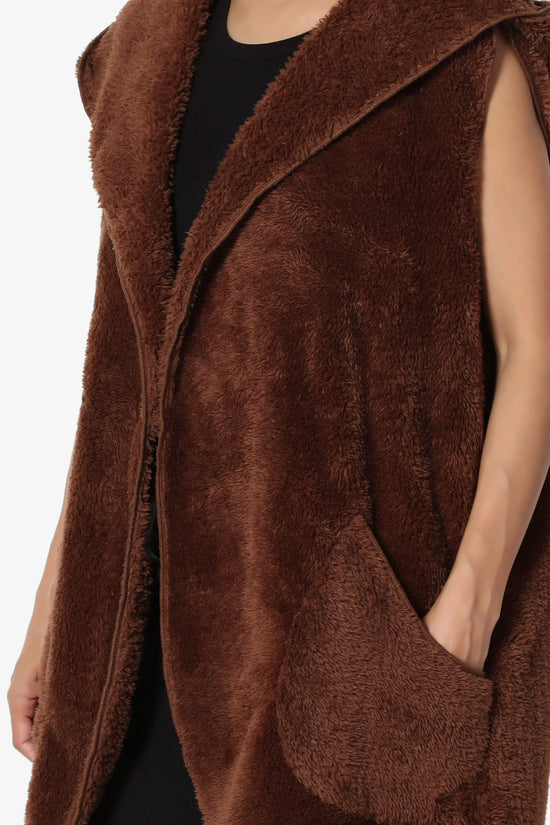 Kora Sleeveless Coziest Pocket Hooded Cardigan