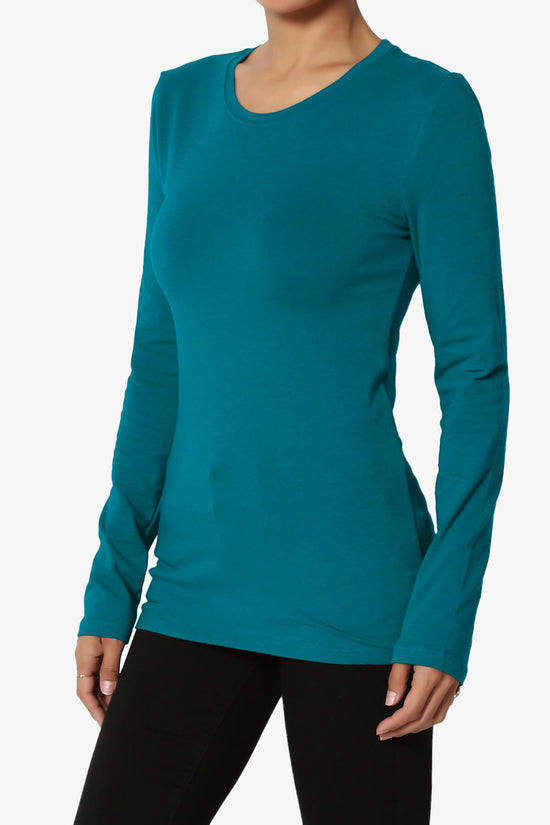 Gills Crew Neck Long Sleeve Tee TEAL_3