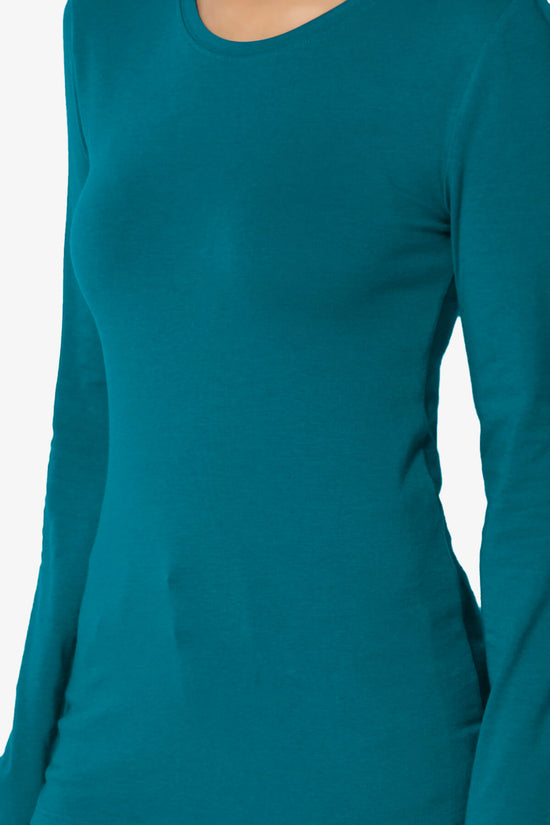 Gills Crew Neck Long Sleeve Tee TEAL_5