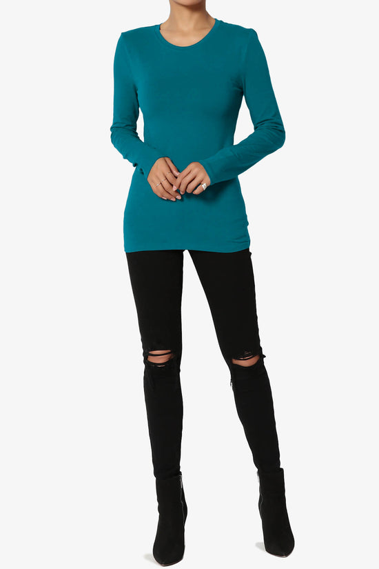 Gills Crew Neck Long Sleeve Tee TEAL_6