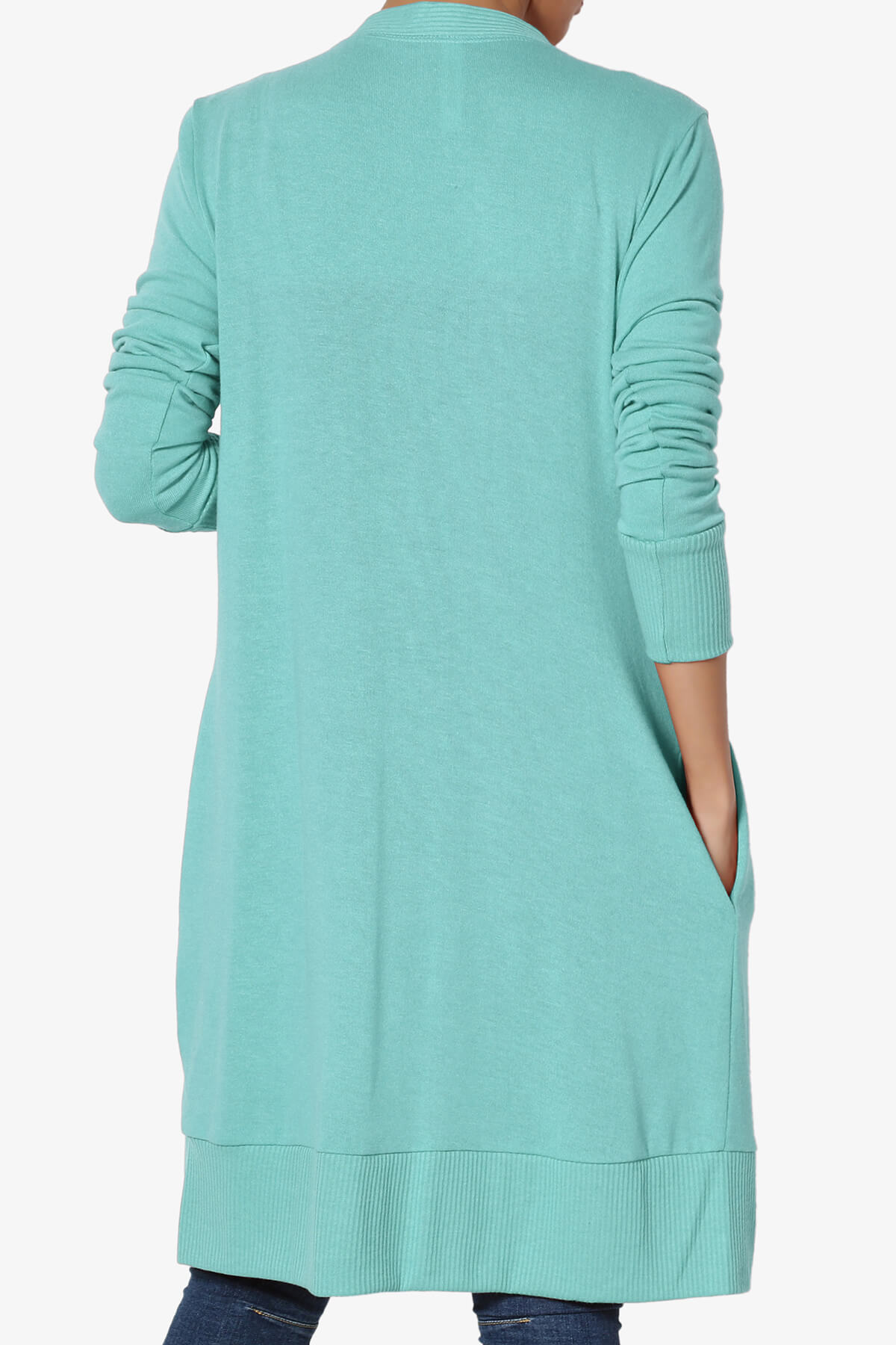 Braeden Snap Button Long Cardigan ASH MINT_2