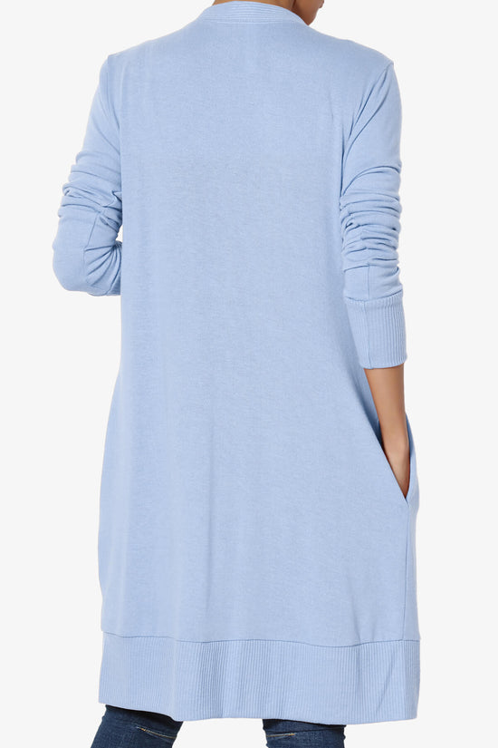 Braeden Snap Button Long Cardigan LIGHT BLUE_2