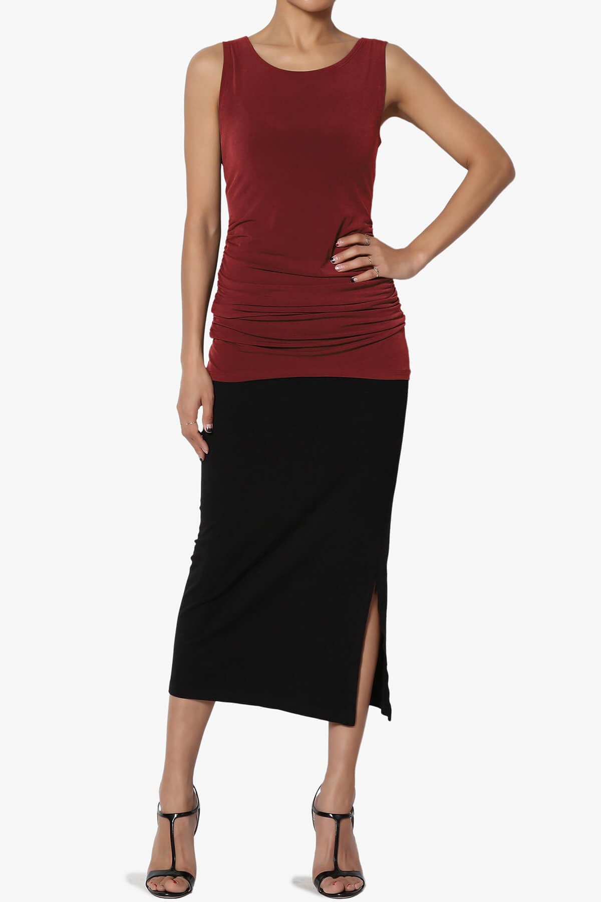 Bahama Ruched Tank Top PLUS