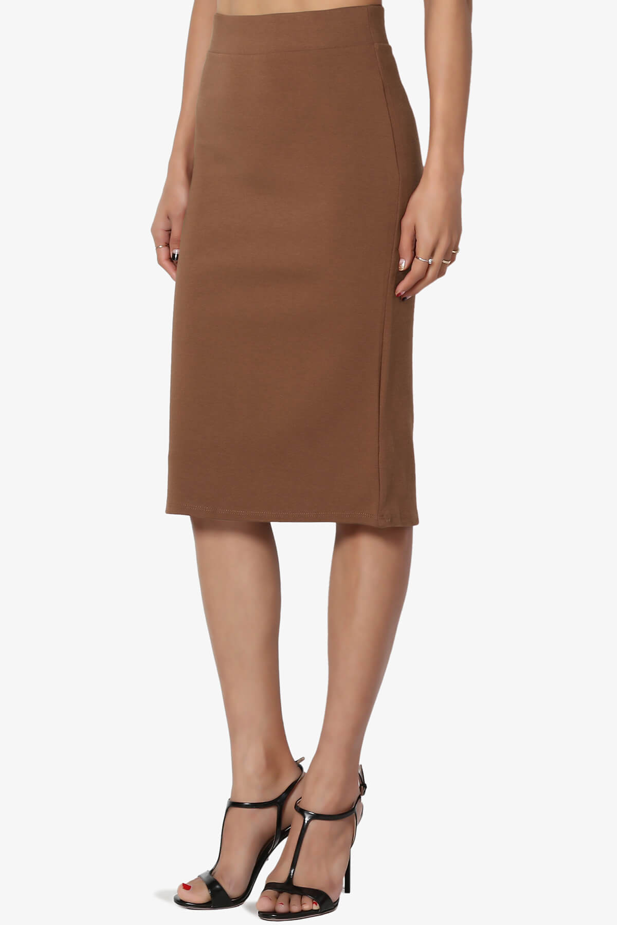Gisele Ponte Basic Knee Pnecil Skirt