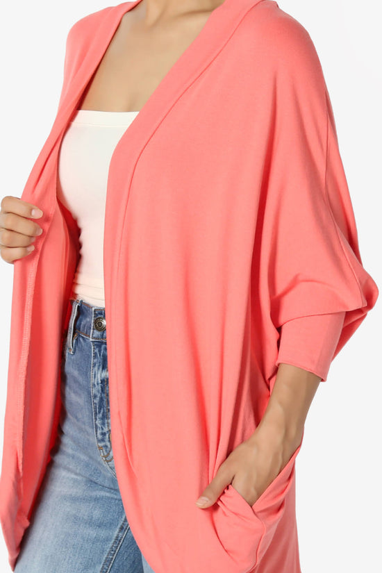 Lourde Cocoon Batwing Sleeve Cardigan PLUS