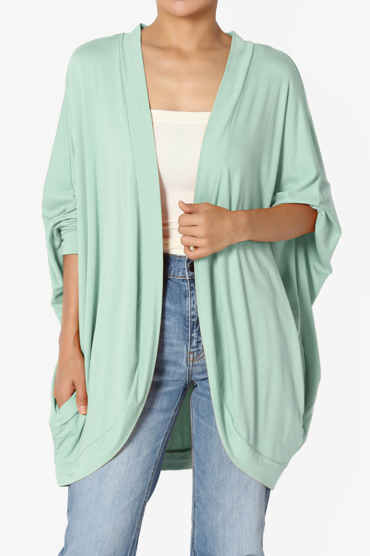 Lourde Cocoon Batwing Sleeve Cardigan PLUS