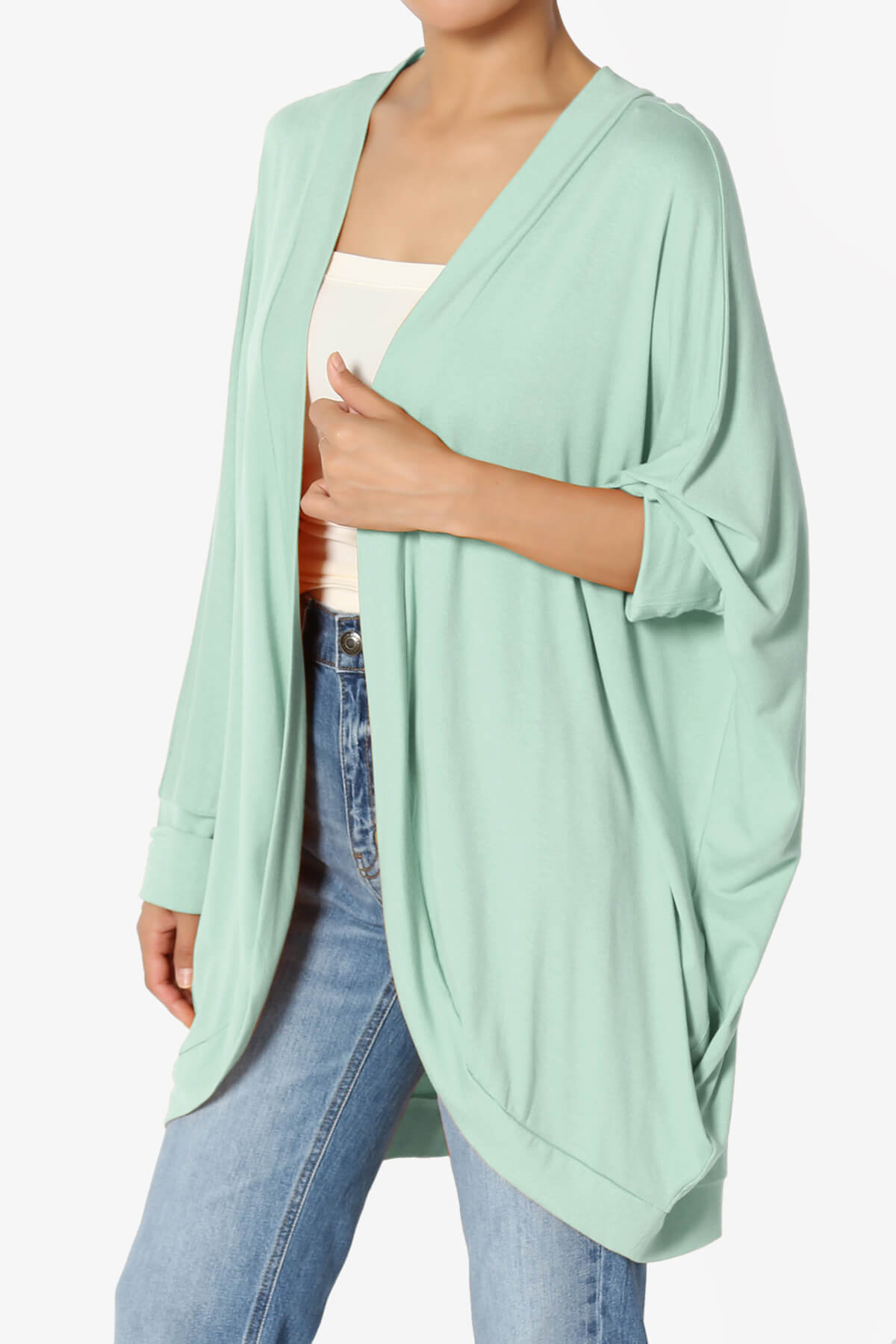 Lourde Cocoon Batwing Sleeve Cardigan PLUS