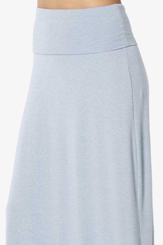 Marlow Jersey Maxi Skirt ASH BLUE_5