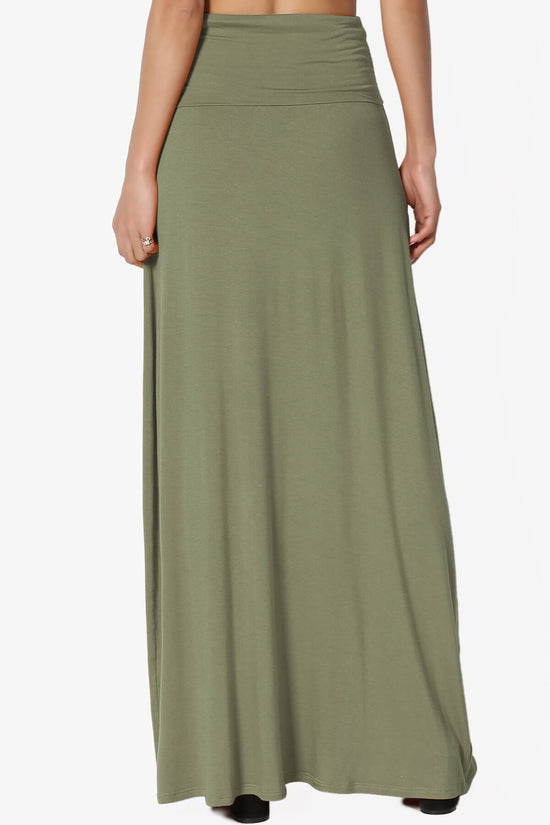Marlow Jersey Maxi Skirt DUSTY OLIVE_2