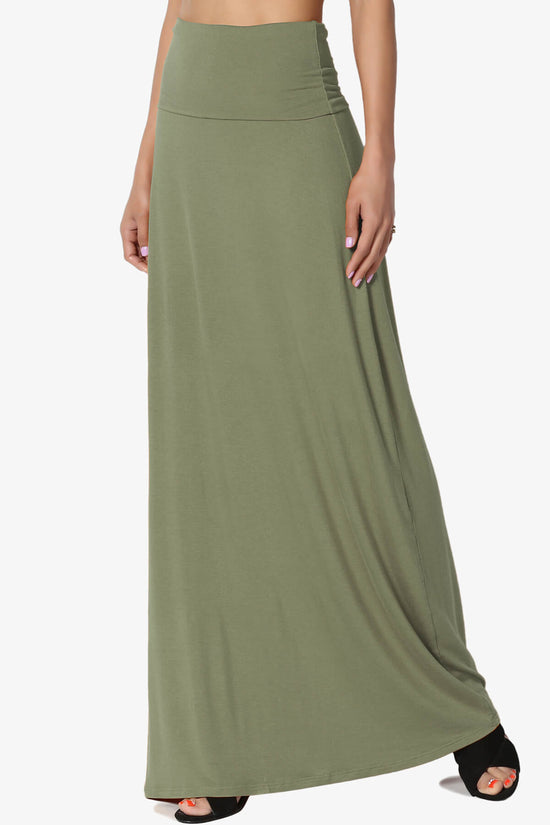 Marlow Jersey Maxi Skirt DUSTY OLIVE_3