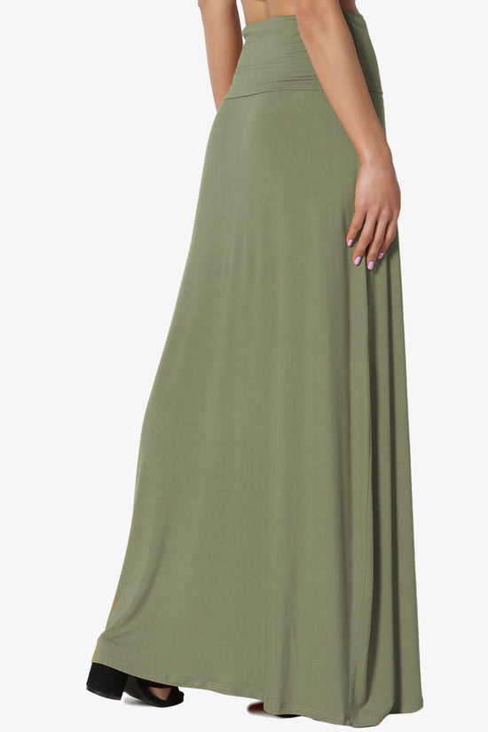 Marlow Jersey Maxi Skirt DUSTY OLIVE_4