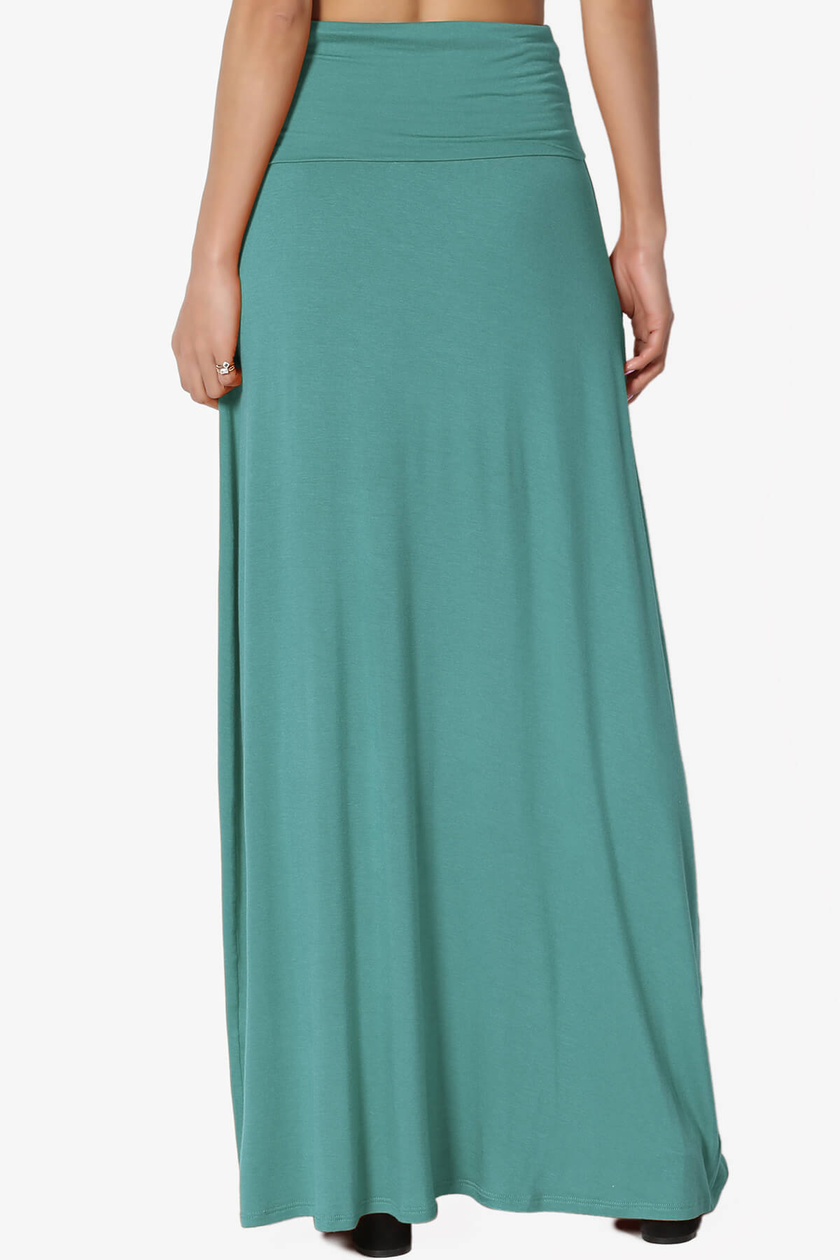 Marlow Jersey Maxi Skirt DUSTY TEAL_2