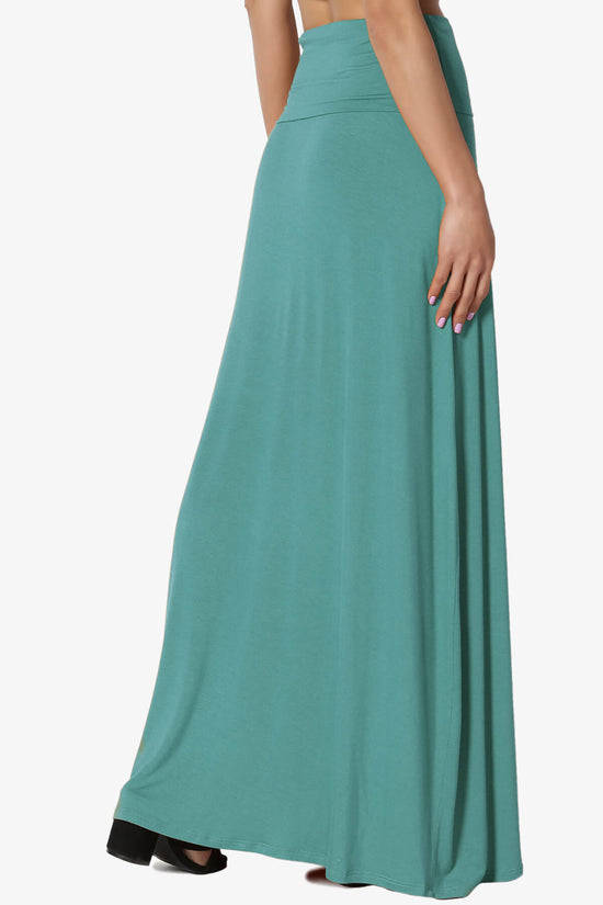 Marlow Jersey Maxi Skirt DUSTY TEAL_4
