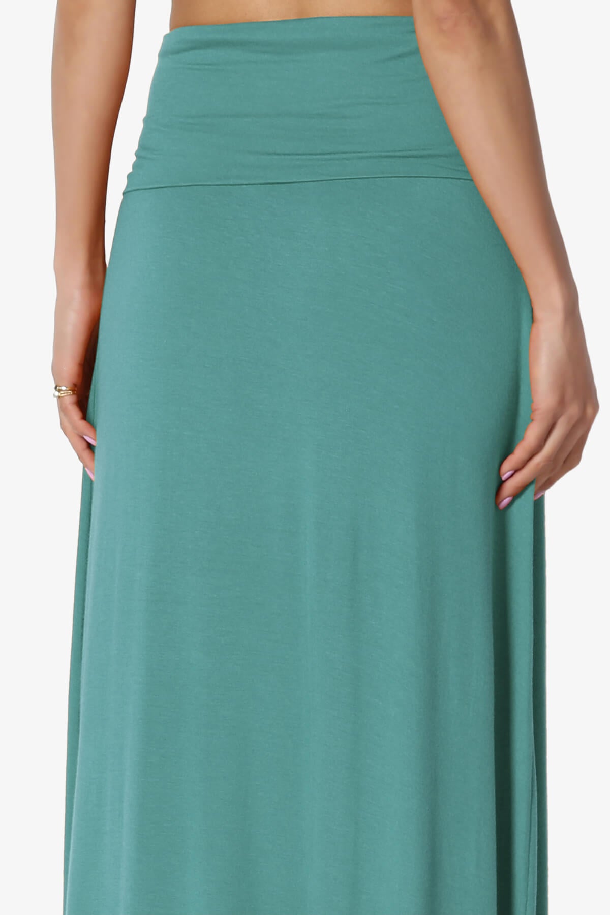 Marlow Jersey Maxi Skirt DUSTY TEAL_6