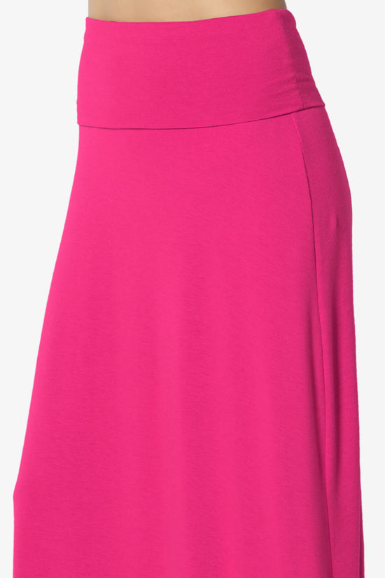 Marlow Jersey Maxi Skirt HOT PINK_5