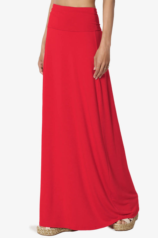 Marlow Jersey Maxi Skirt RED_1