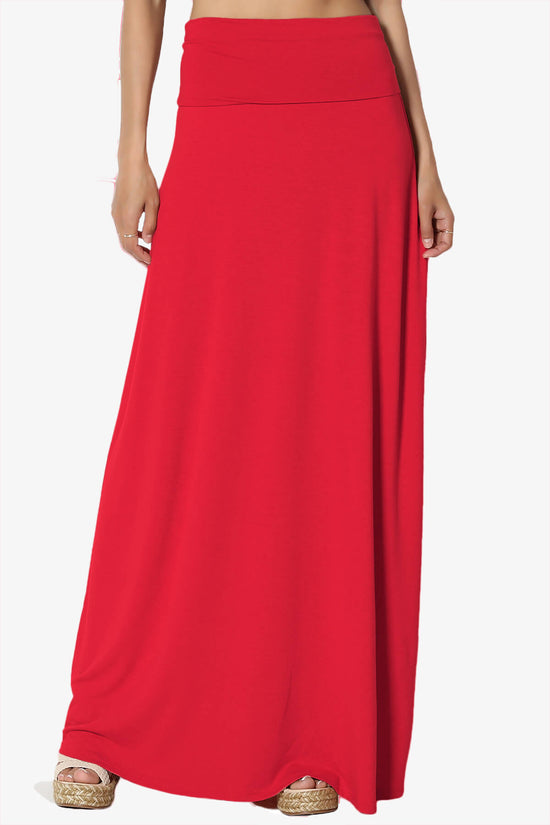 Marlow Jersey Maxi Skirt RED_3