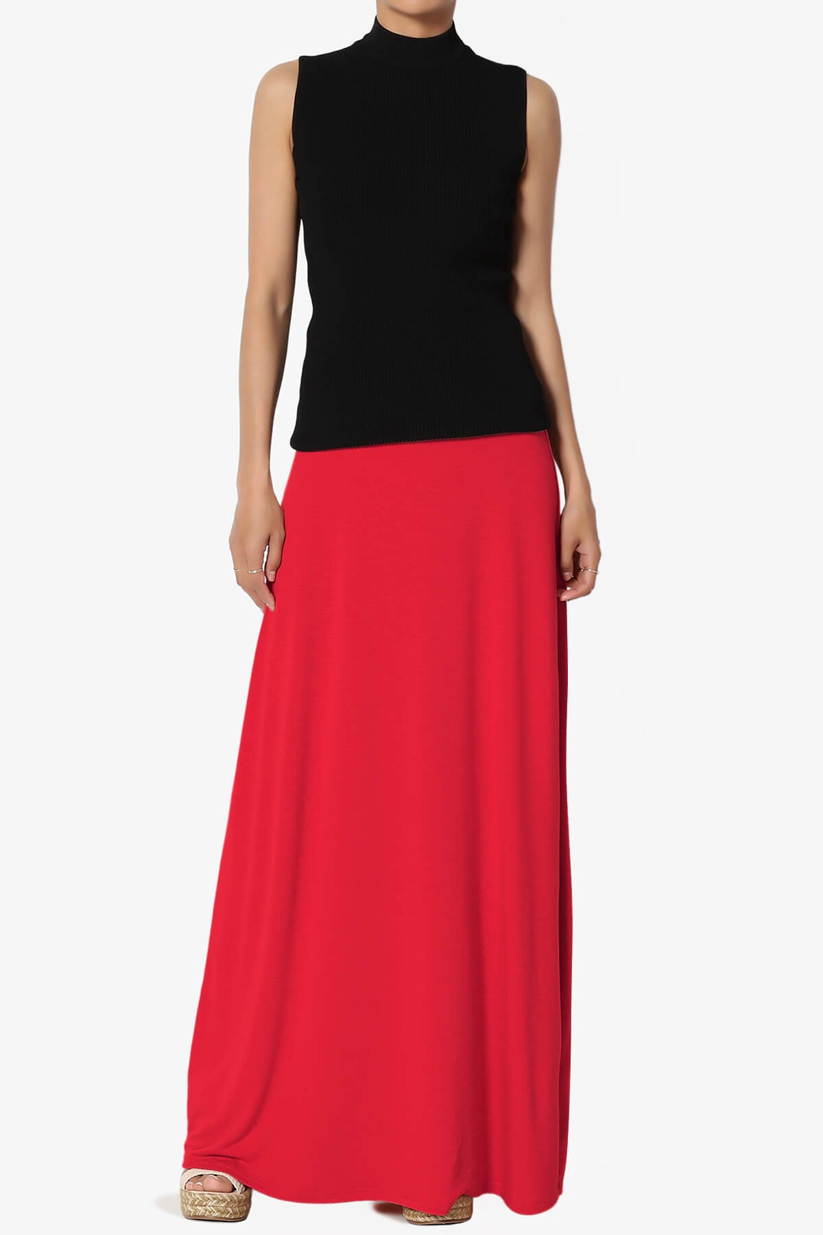 Marlow Jersey Maxi Skirt RED_6