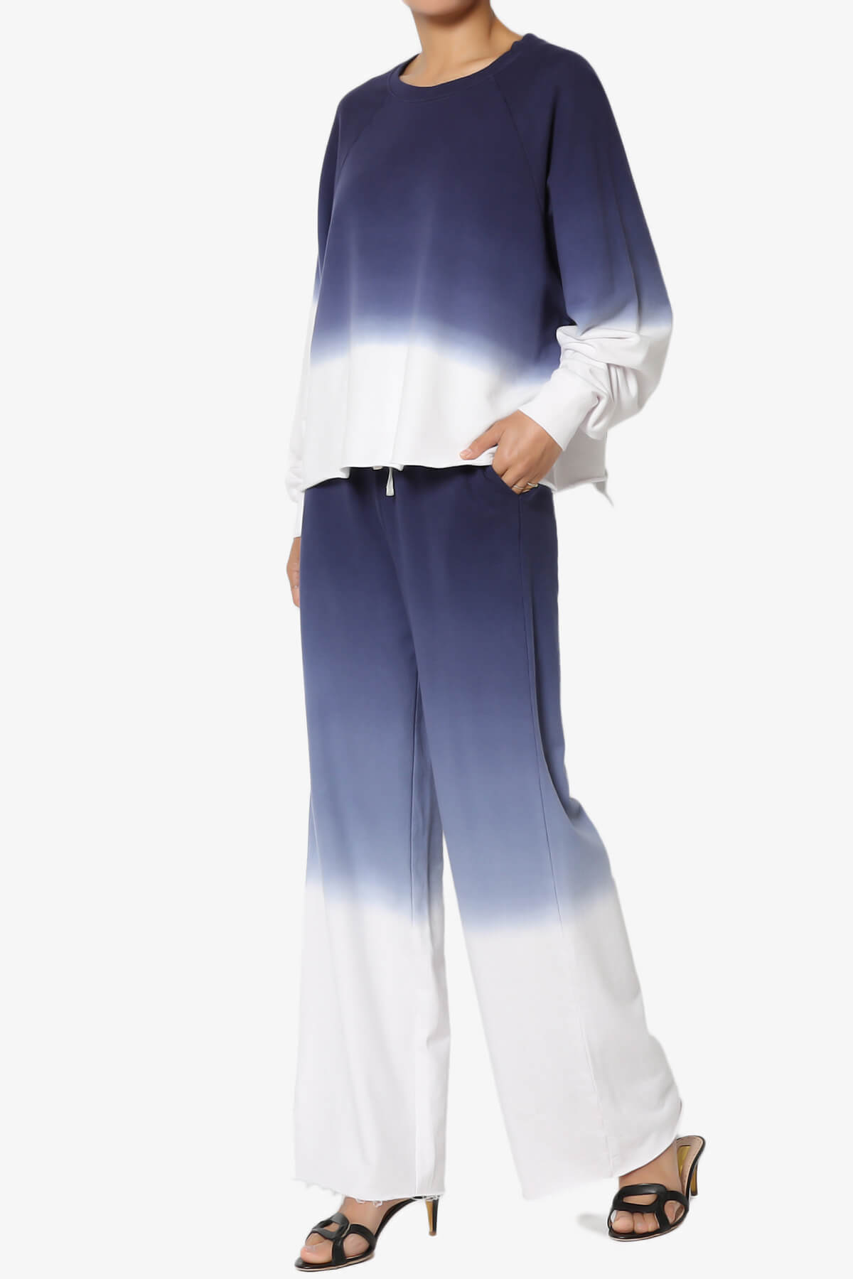Sarge Dip Dye Raglan Sleeve Top & Lounge Pants SET