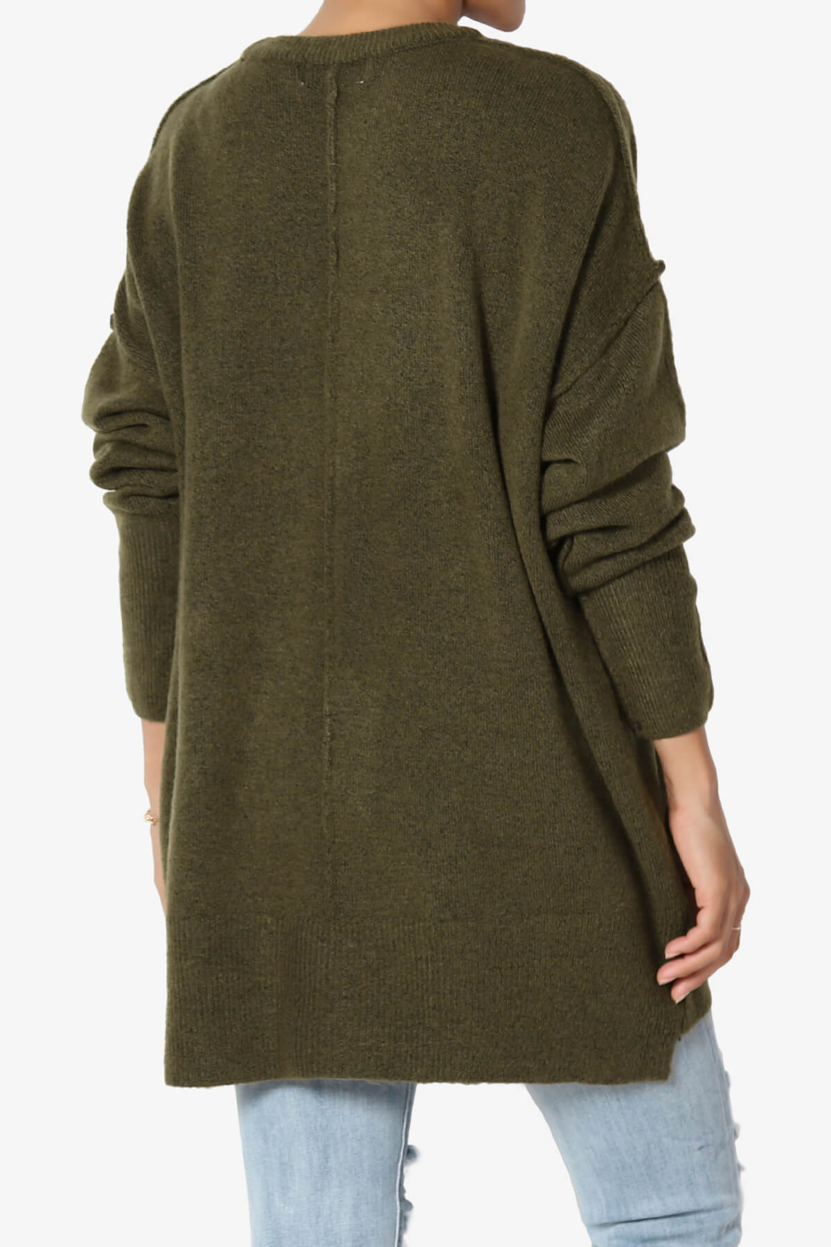 Taryn Loose Melange Knit Sweater