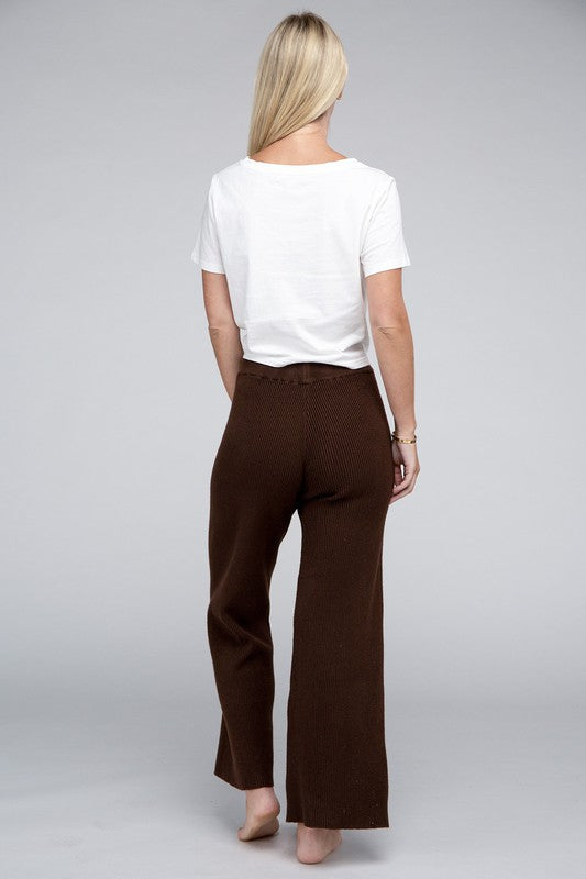 Nuvi Apparel Solid Knit Pants