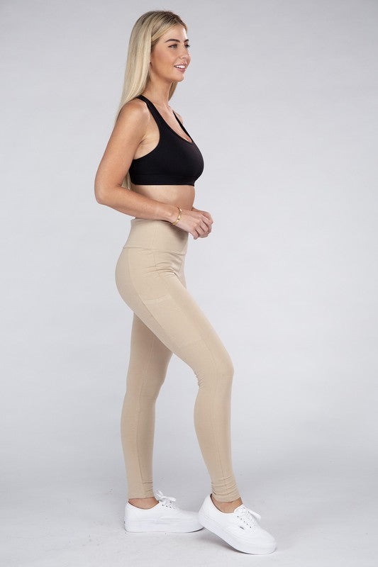 Ambiance Apparel Active Leggings Featuring Concealed Pockets