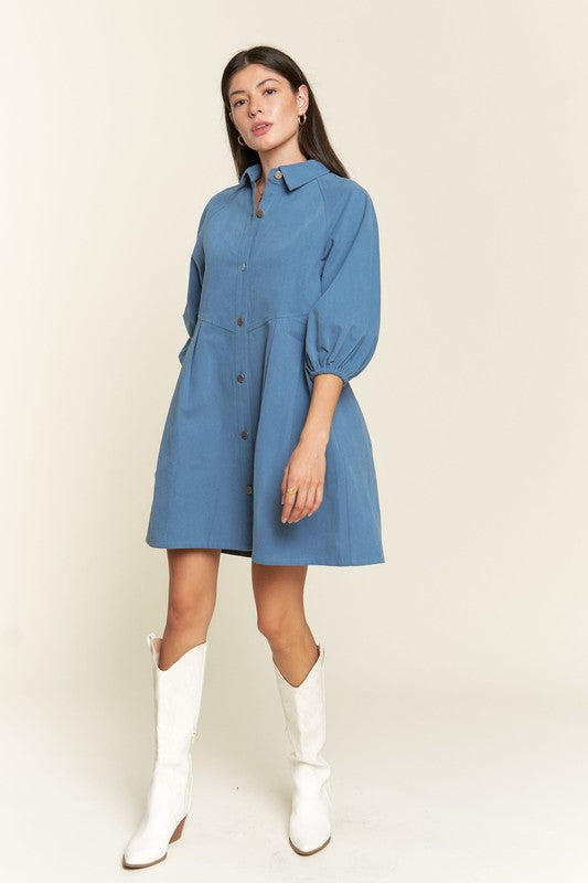 Jade By Jane Washed denim style dress