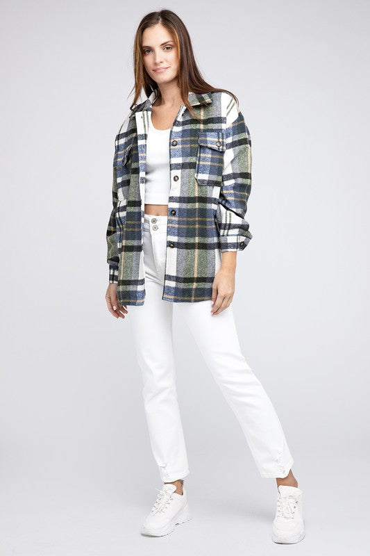 Load image into Gallery viewer, BiBi Textured Shirts With Big Checkered Point
