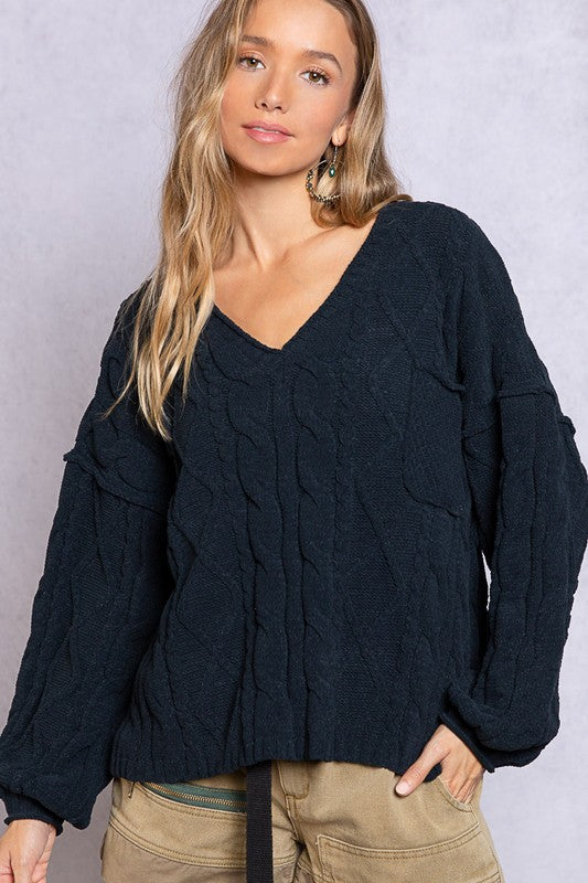 POLDreamy V-Neck Sweater with Chain Detail