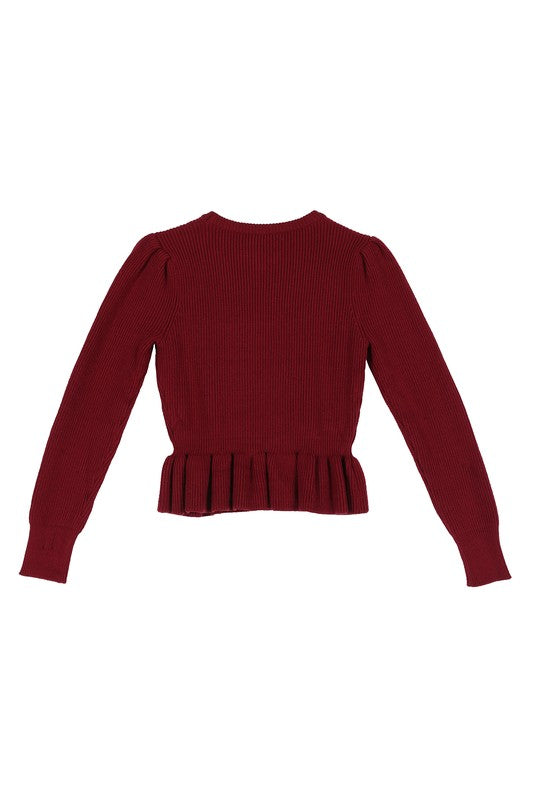 Lilou Peplum sweater top