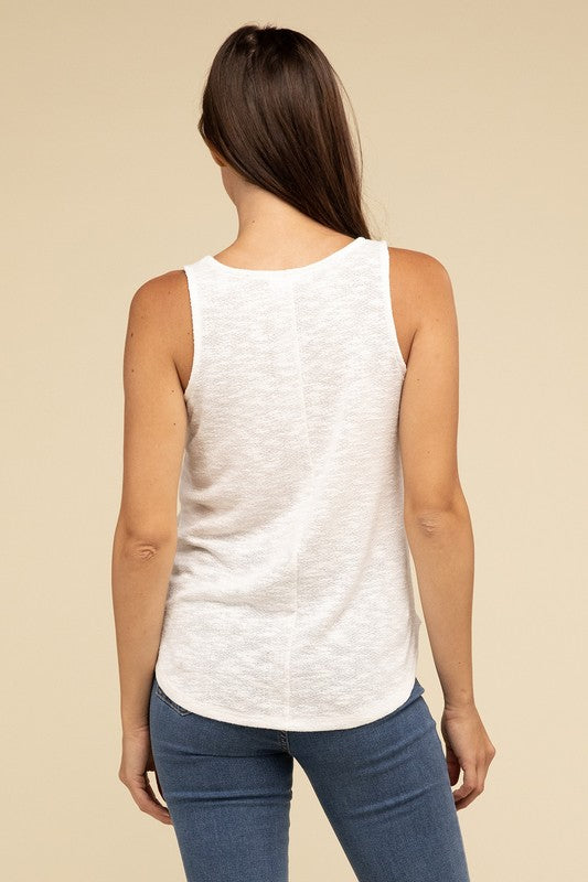 ZENANA V Neck Sleeveless Cami Top