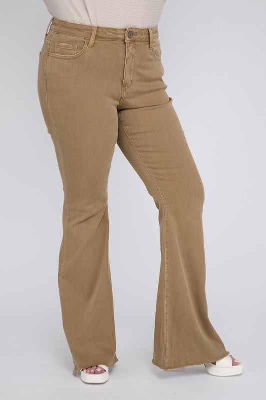 Load image into Gallery viewer, VERVET by Flying Monkey Plus Size High Rise Super Flare Jeans
