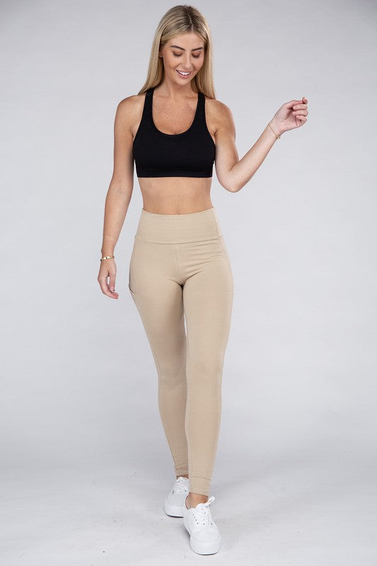 Ambiance Apparel Active Leggings Featuring Concealed Pockets