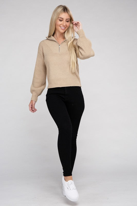 Ambiance Apparel Easy-Wear Half-Zip Pullover – TheMogan