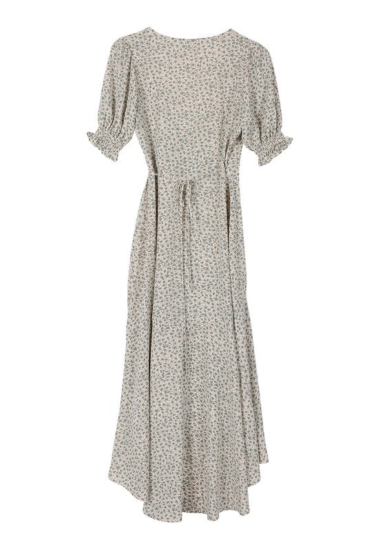 Lilou SS V neck wrap dress