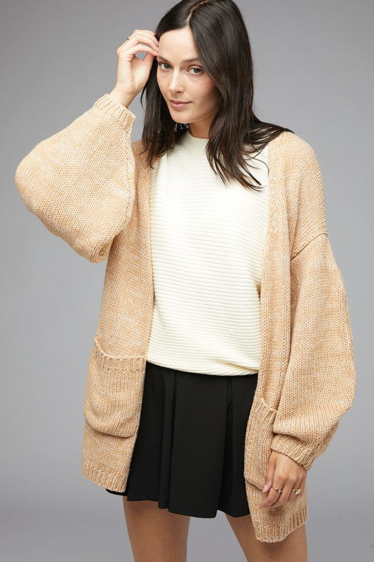 Davi & Dani Knit Long Sleeve Cardigan