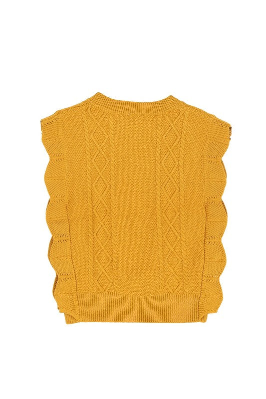 Load image into Gallery viewer, Lilou Ruffle sweater vest

