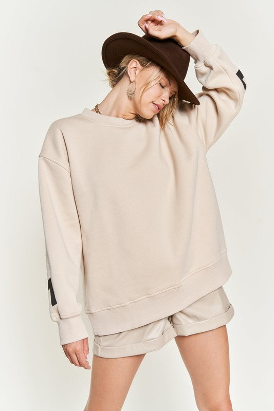 Jade By Jane Printed oversized sweatshirts