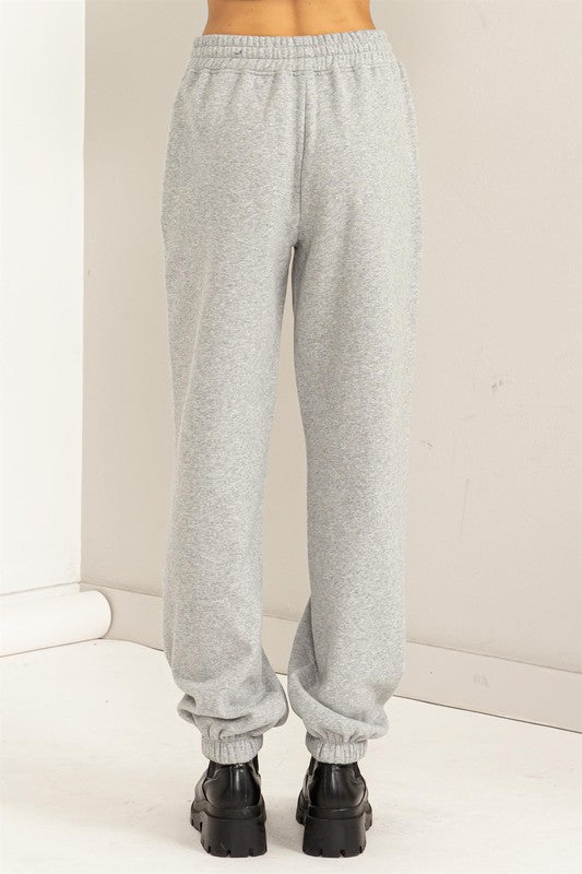 HYFVE Cute Take High-Waisted Pintuck Sweatpants