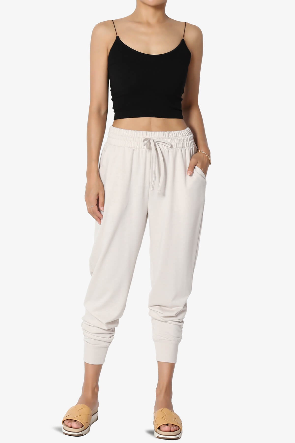 Slim Seamless Skinny Strap Crop Cami Comfortable Ribbed Cropped Tank Top – TheMogan