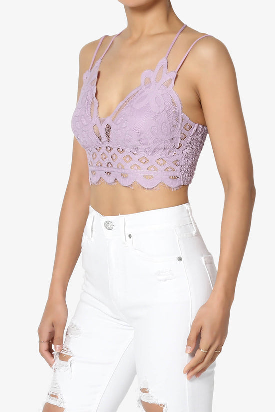 Load image into Gallery viewer, Adella Crochet Lace Bralette DUSTY LAVENDER_3
