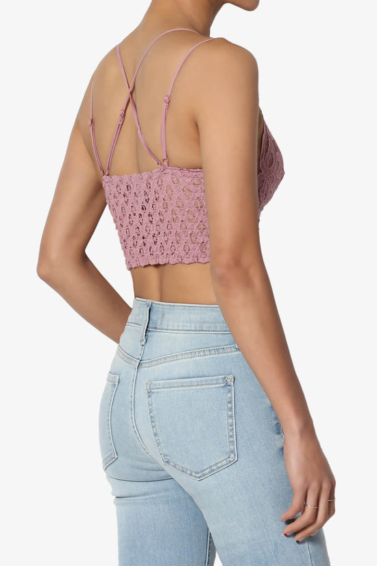 Load image into Gallery viewer, Adella Crochet Lace Bralette LIGHT ROSE_4
